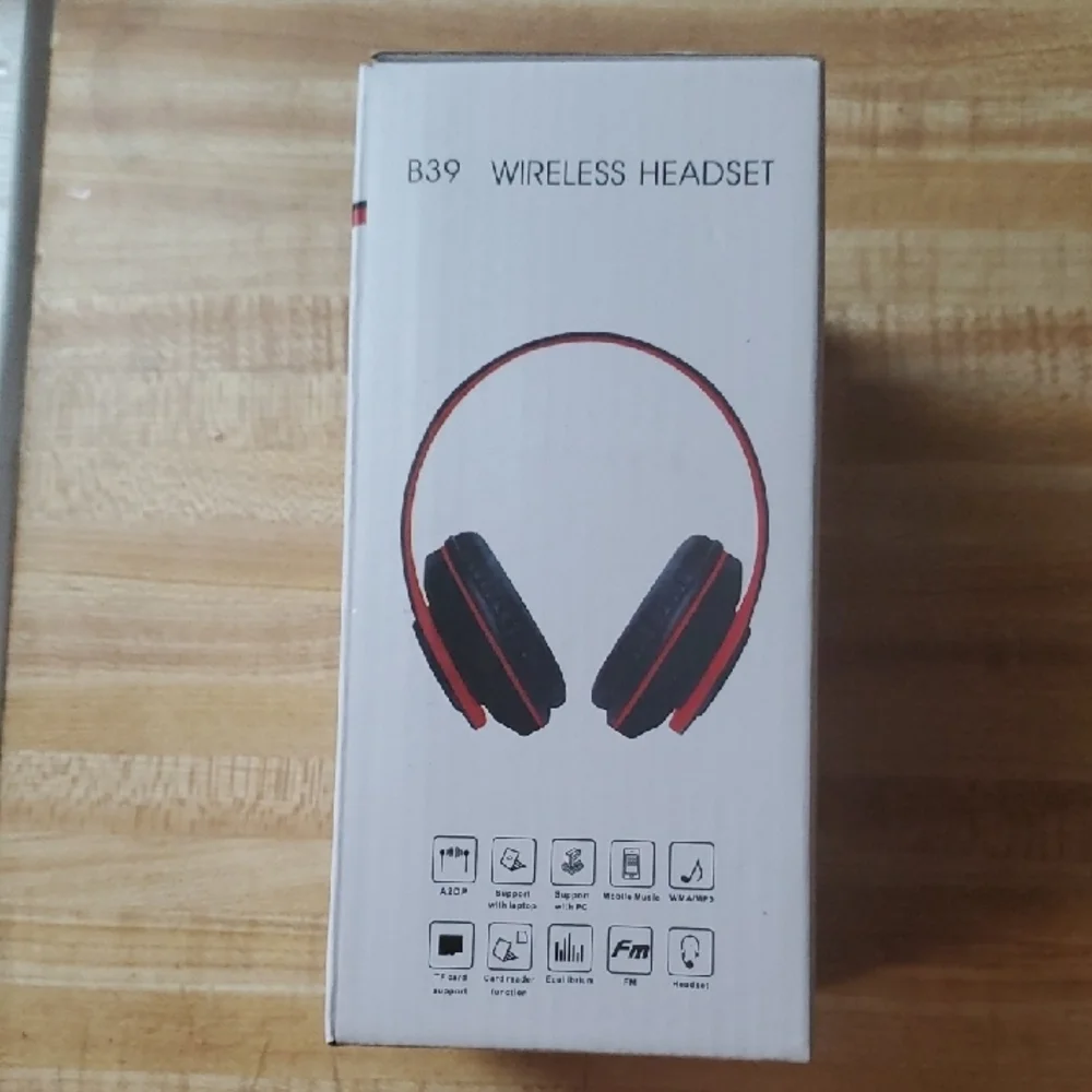 B39 Wireless Headset PINK/WHITE - Picture 3 of 6